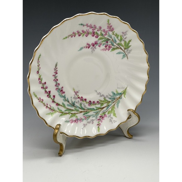 Royal Doulton Other - Royal Doulton Bell Heather Saucer Plate Bone China Floral Vintage S2